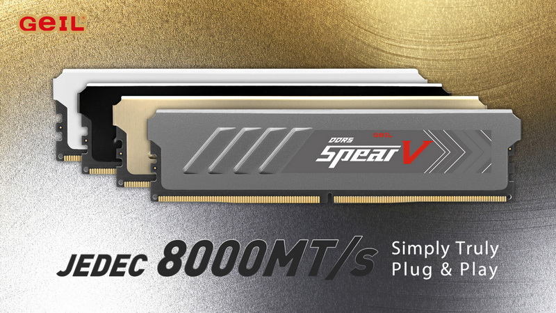 GeIL představila DDR5 moduly s propustností 8000 MT/s v normálním režimu