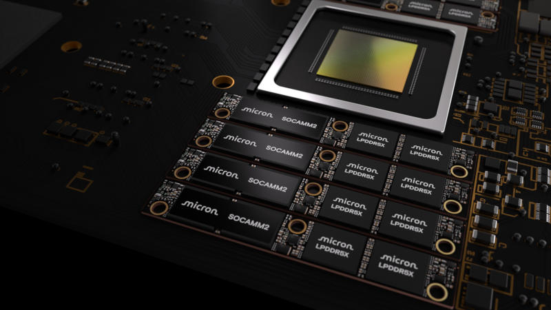 Micron představila první v světě paměť LPDDR‑SOCAMM2 o objemu 256 GB, ideální pro AI.