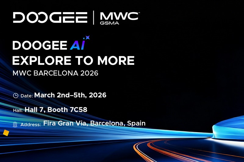 Doogee představí na MWC 2026 chytré gadgety, zabezpečený smartphone a Visible AI.