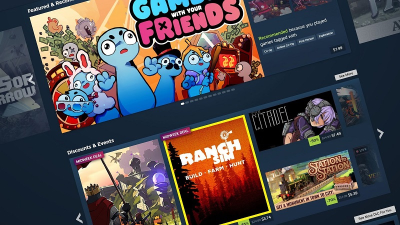 Valve rozšiřuje rozhraní: Steam aktualizoval vzhled hlavní stránky obchodu