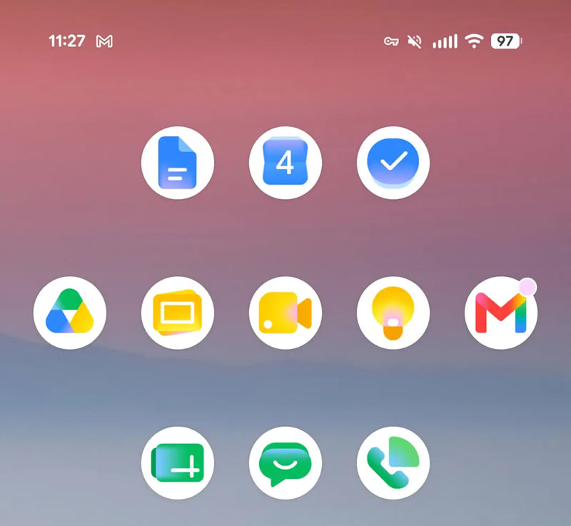 Google aktualizovala ikony aplikací Workspace podle tématu „Éra Gemini“.