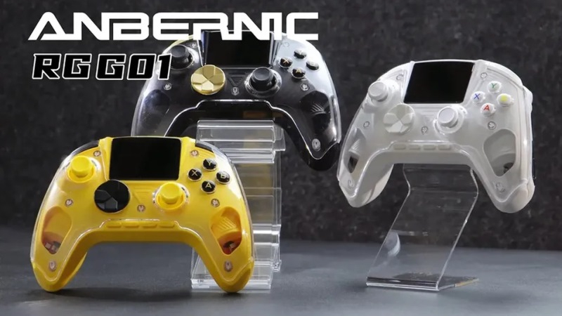 Anbernic RG G01 debutuje jako herní ovladač s integrovaným snímačem srdečního tepu a displejem.