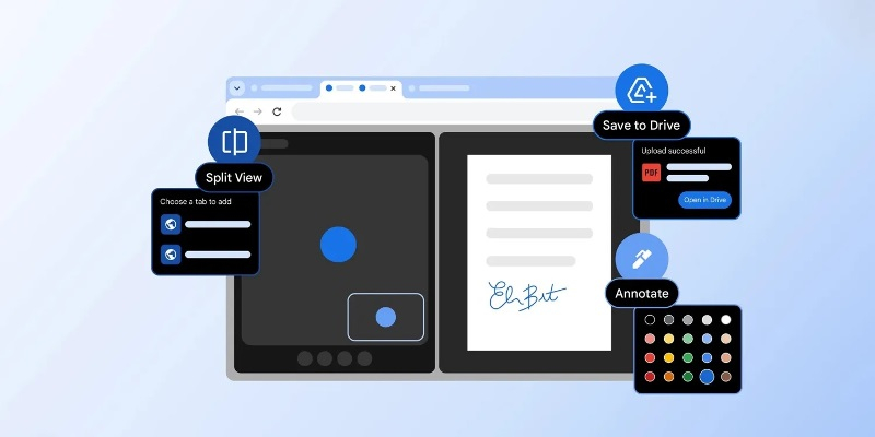 Chrome je nyní snazší k práci: v prohlížeči se objevil oddělený obrazovka a možnost vytvářet poznámky v PDF.