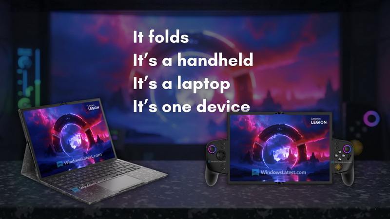 Lenovo představuje na MWC 2026 konceptuální přenosnou herní konzoli Legion Go s flexibilním displejem