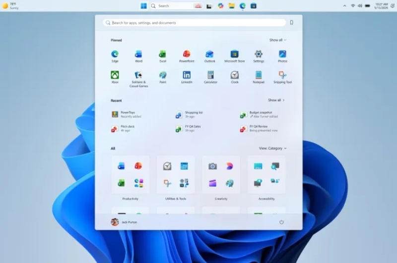 Microsoft umožní přesouvat panel úloh a měnit velikost nabídky Start ve Windows 11