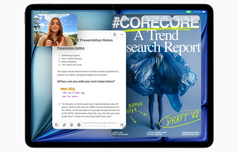 Apple vydala aktualizovaný iPad Air na bázi čipu M4, s 12 GB RAM a vstupní cenou 599 dolarů