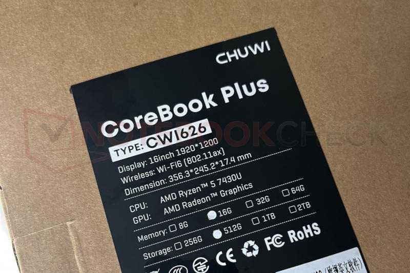 Chuwi znovu odhaleno při výměně procesorů: v notebooku je nainstalován slabý Ryzen ve srovnání se uvedenými parametry