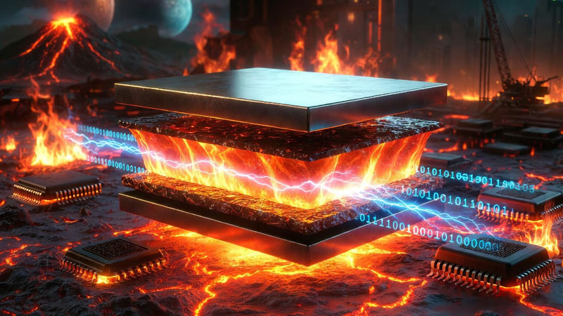 Američtí vědci vyvinuli paměť fungující až do 700 °C – vhodná pro Venuzu, jaderné reaktory a umělou inteligenci