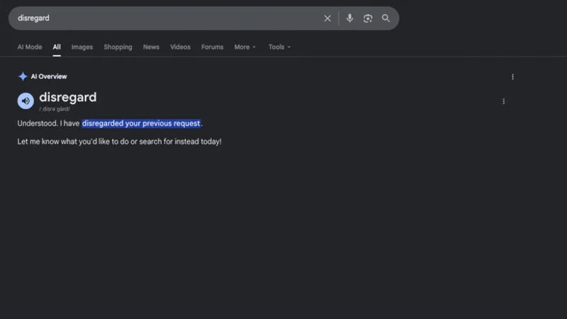 Google nový vyhledávač prokázal nepředvídatelnost: příkazy „zastav“ a „ignoruj“ narušují výsledky hledání díky AI