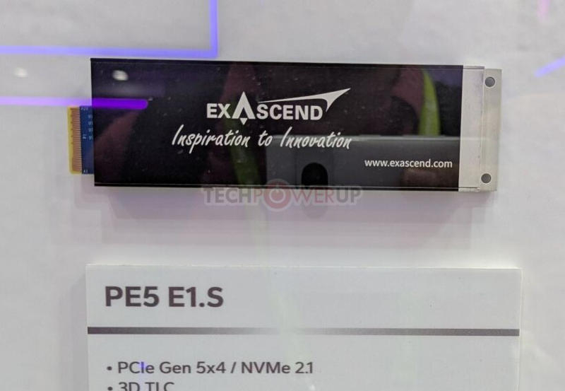 Exascend představila první SSD založené na protokolu NVMe 2.1