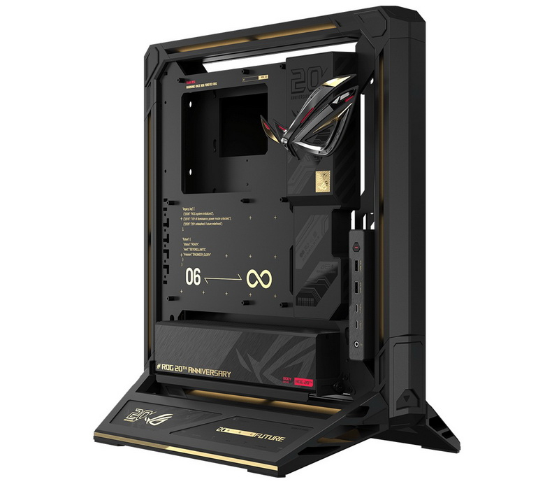 ASUS vydala nový otevřený chassis ROG GR20 Edition 20 vybavené křížovým ventilátorem.