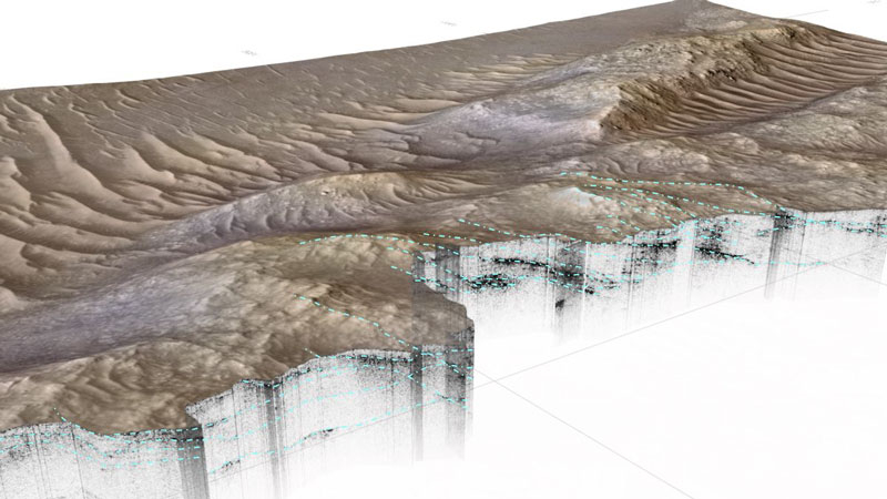 Přístroj Perseverance objevil pod povrchem Marsu starou řekní deltovou oblast