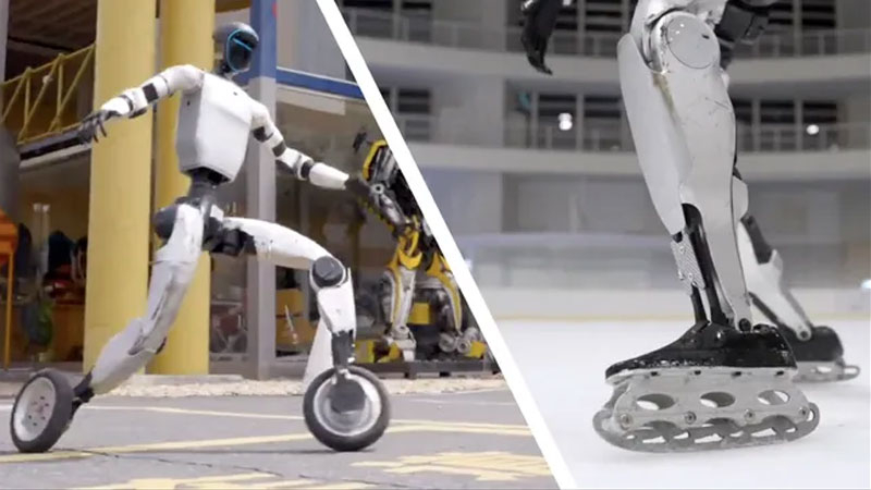 Umělá inteligence přiměla humanoidní roboty jezdit na bruslích a takový hokej jsme nečekali.