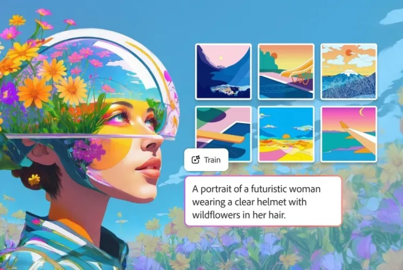 Adobe Firefly nyní umožňuje trénovat generátor obrázků umělou inteligencí vlastními pracemi