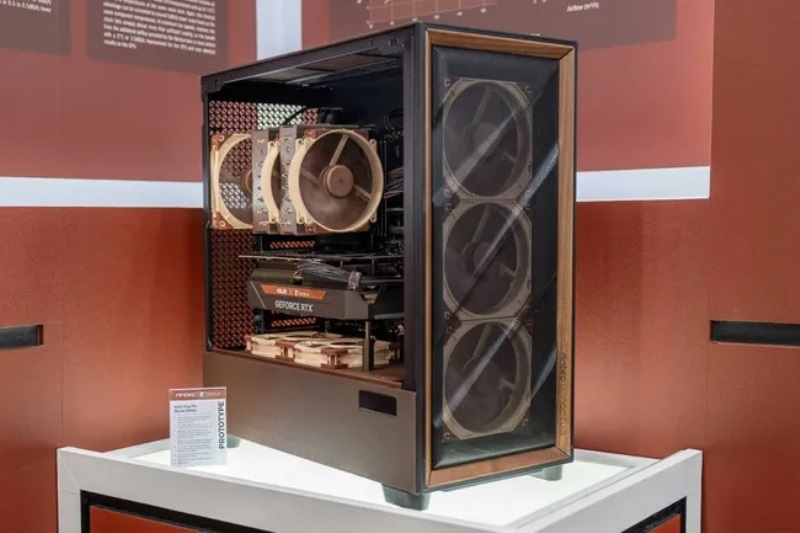 Noctua vyvíjí počítačový skříň s vlastními ventilátory a dřevěnou deskou.